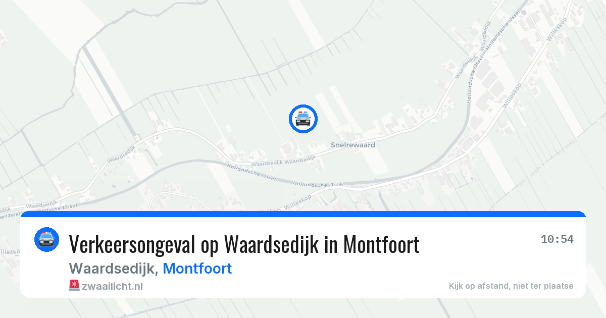 Verkeersongeval op Waardsedijk in Montfoort — 28 jun 2026