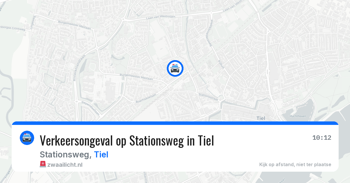 Verkeersongeval op Stationsweg in Tiel — 9 apr 2026