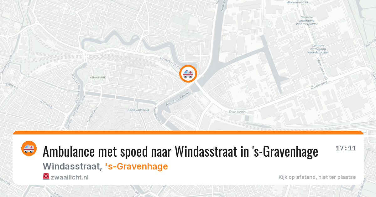 Ambulance met spoed naar Windasstraat in 's-Gravenhage — 1 apr 2026