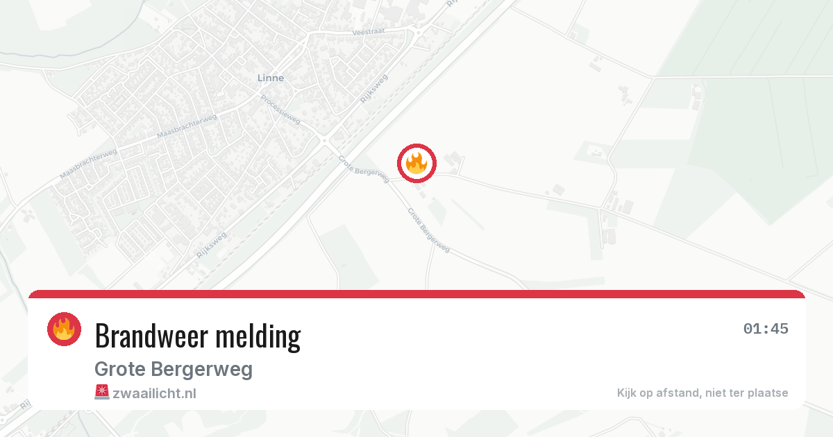 Brandweer melding — 18 jun 2026