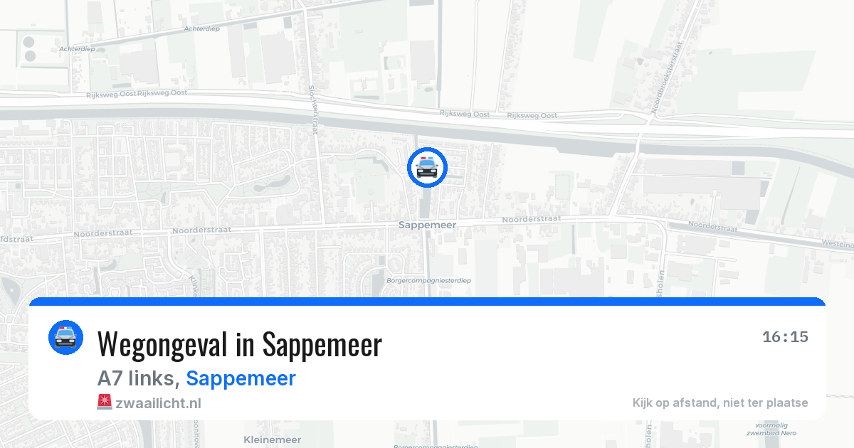 Wegongeval in Sappemeer — 22 jun 2026