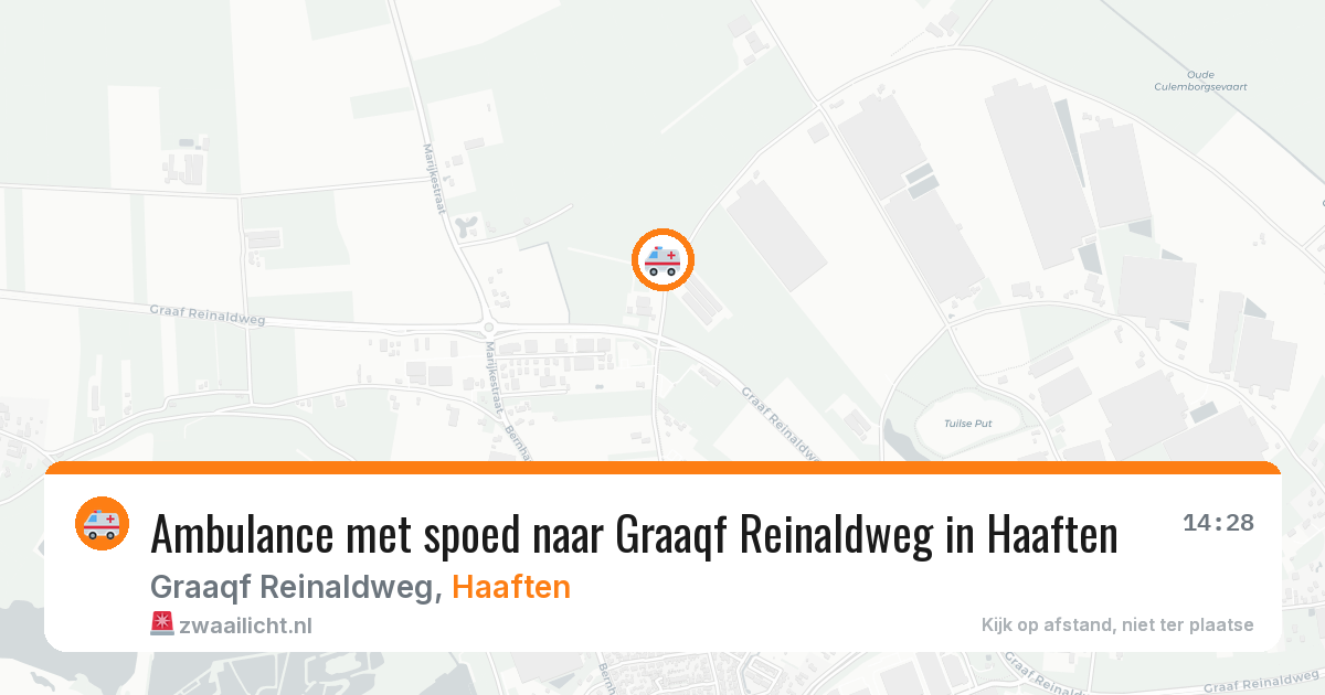 Ambulance met spoed naar Graaqf Reinaldweg in Haaften — 5 feb 2026