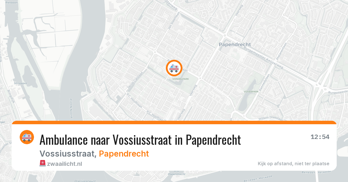 Ambulance naar Vossiusstraat in Papendrecht — 21 mrt 2026