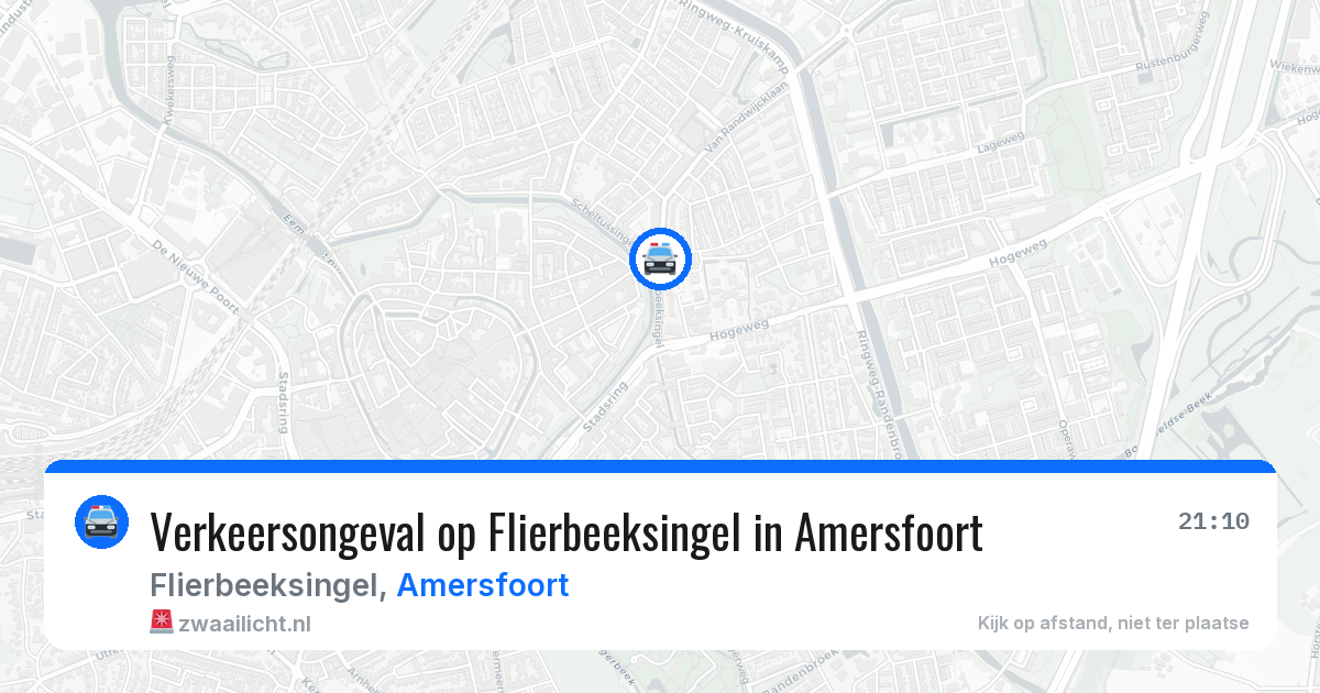 Verkeersongeval op Flierbeeksingel in Amersfoort — 3 aug 2026