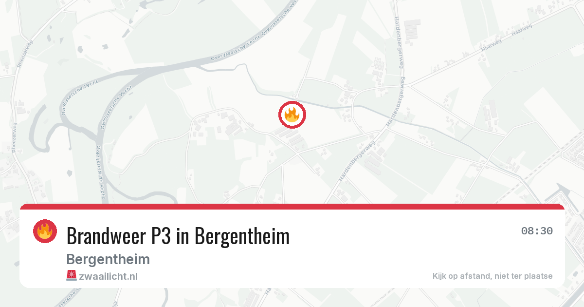 Brandweer P3 in Bergentheim — 4 feb 2026 | 🚨 Zwaailicht.nl