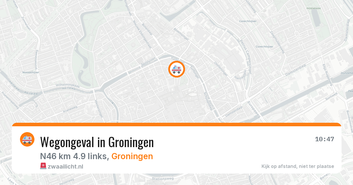 Wegongeval in Groningen — 27 feb 2026