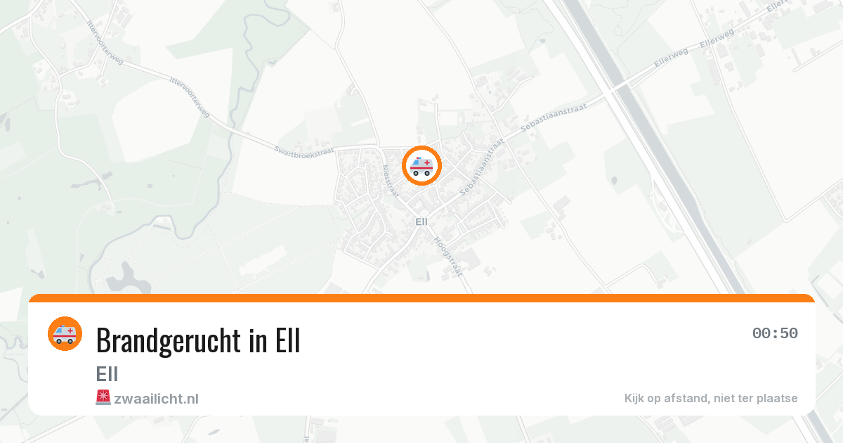 Brandgerucht in Ell — 19 jul 2026