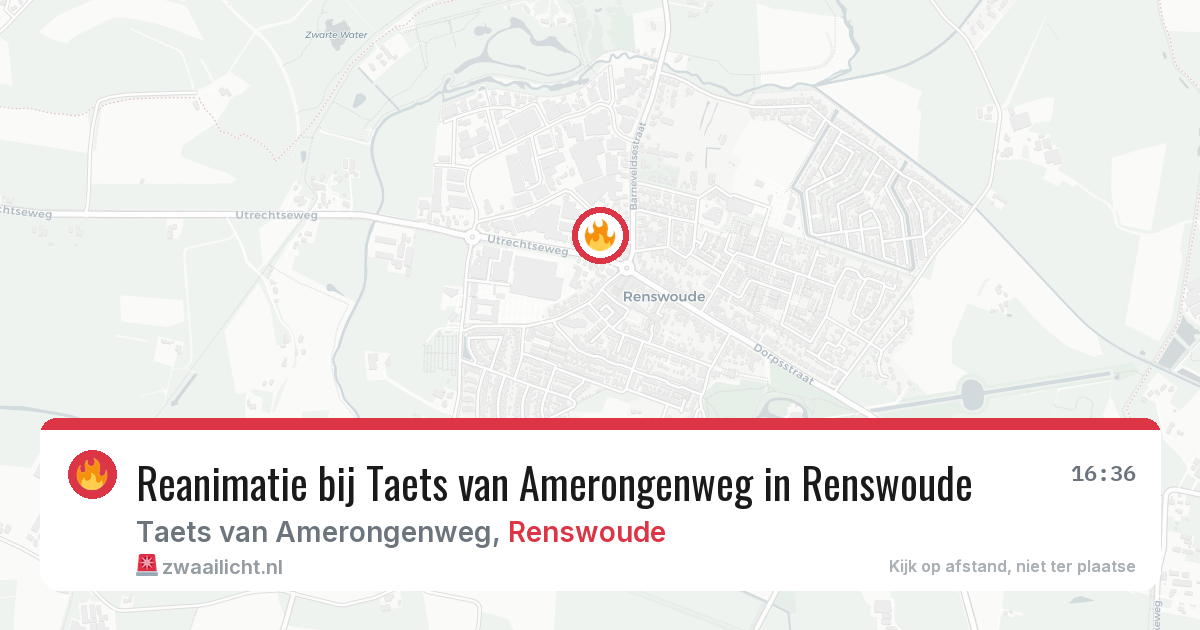 Reanimatie bij Taets van Amerongenweg in Renswoude — 17 jun 2026