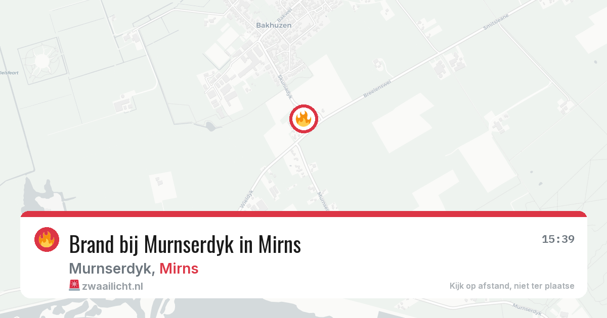 Brand bij Murnserdyk in Mirns — 28 apr 2026