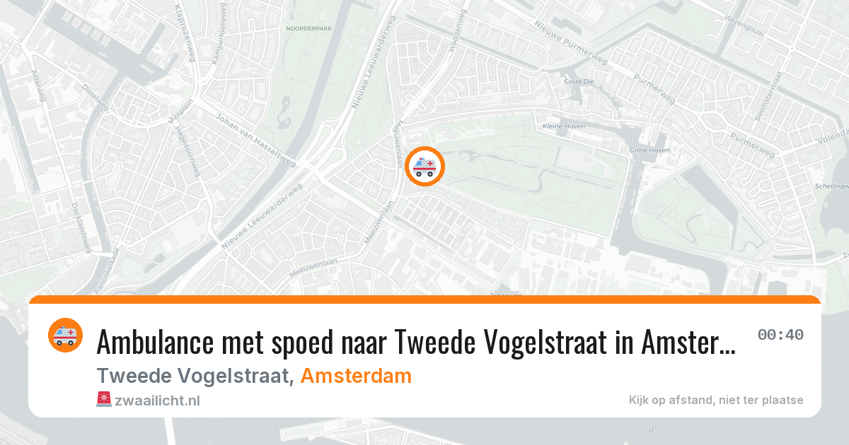 Ambulance met spoed naar Tweede Vogelstraat in Amsterdam — 4 jun 2026