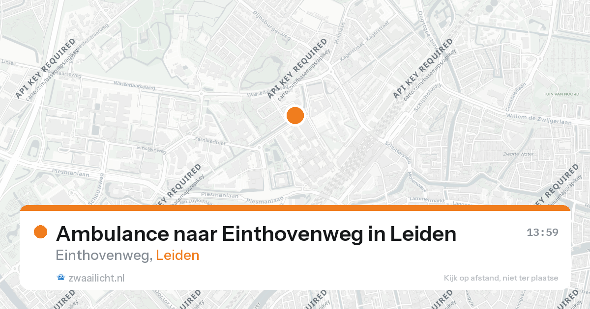 Ambulance naar Einthovenweg in Leiden — 26 aug 2026