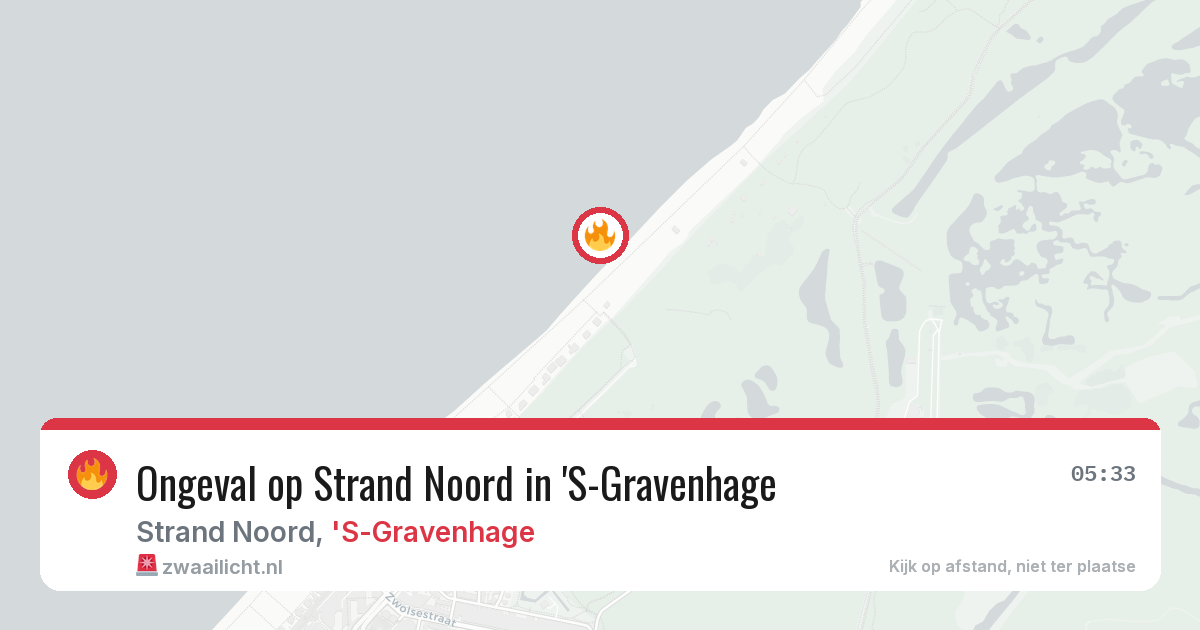 Ongeval op Strand Noord in 'S-Gravenhage — 12 jun 2026
