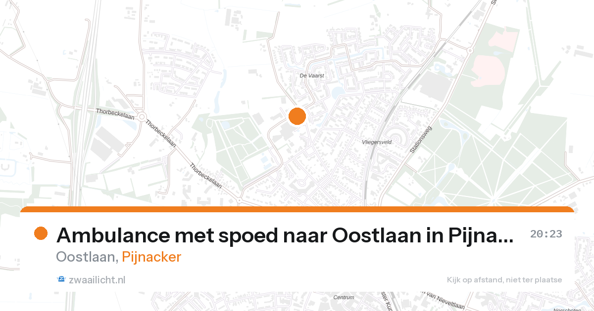 Ambulance met spoed naar Oostlaan in Pijnacker — 23 jan 2026