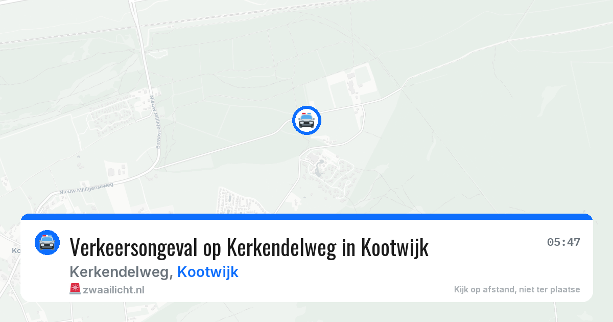 Verkeersongeval op Kerkendelweg in Kootwijk — 12 jul 2026