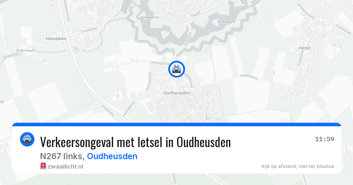 Verkeersongeval met letsel in Oudheusden — 24 apr 2026