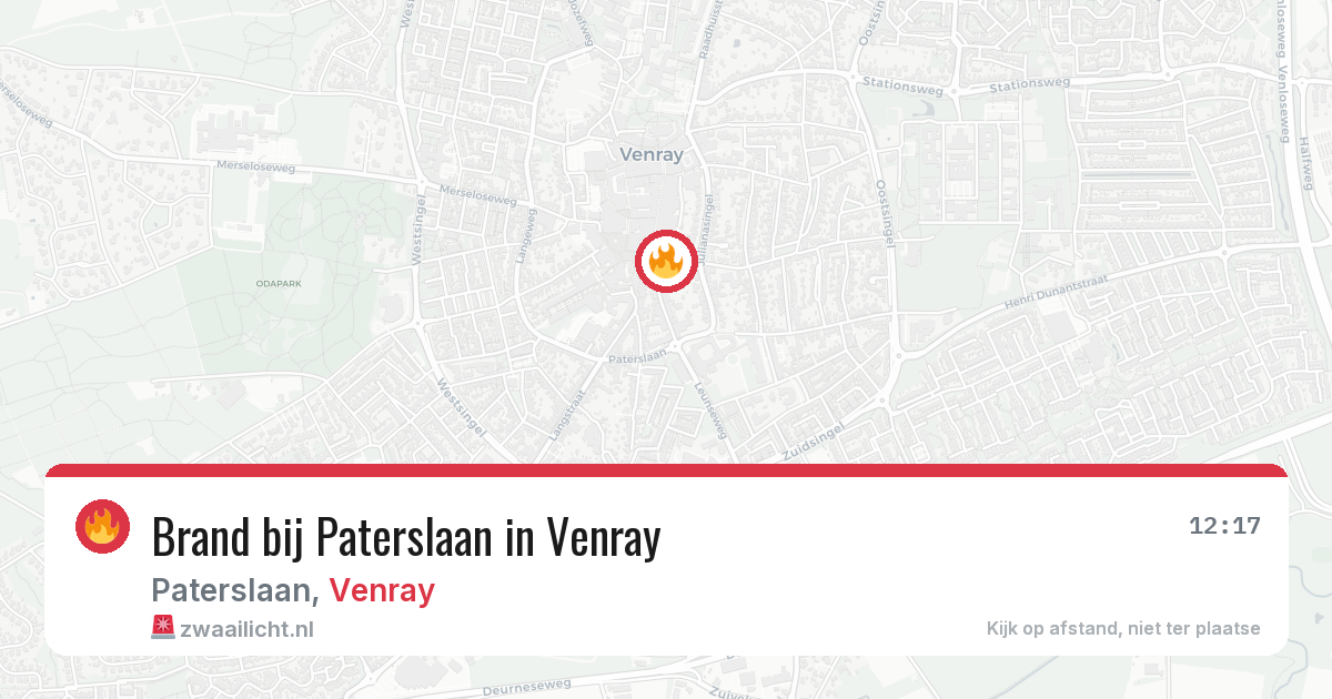 Brand bij Paterslaan in Venray — 14 jul 2026