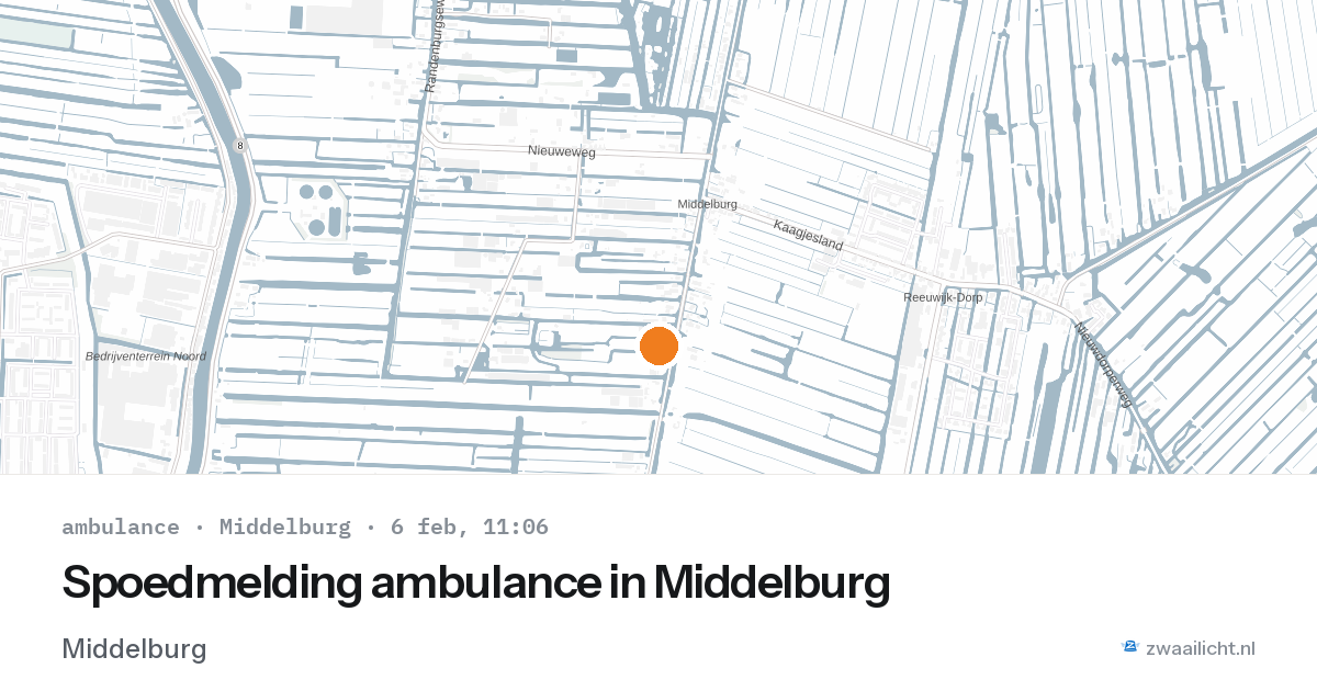 Spoedmelding ambulance in Middelburg — 6 feb 2026