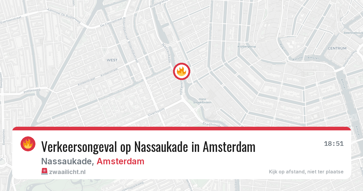 Verkeersongeval op Nassaukade in Amsterdam — 7 mei 2026