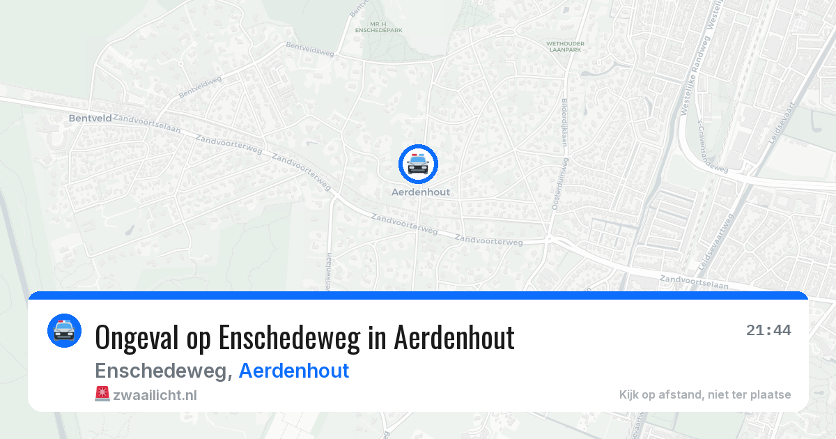 Ongeval op Enschedeweg in Aerdenhout — 19 mrt 2026