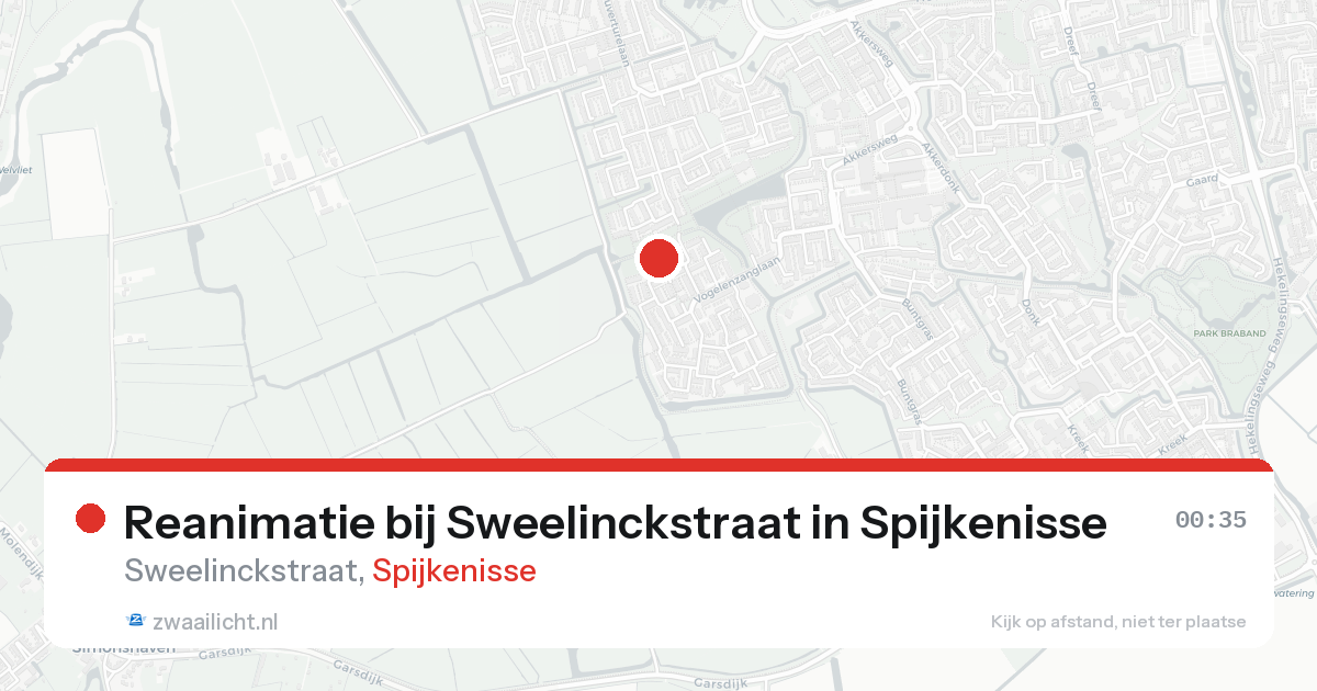 Reanimatie bij Sweelinckstraat in Spijkenisse — 30 jan 2026