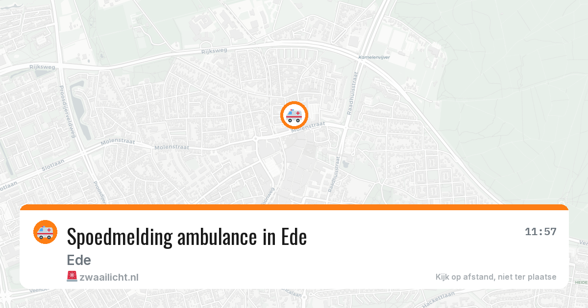 Spoedmelding ambulance in Ede — 3 apr 2026