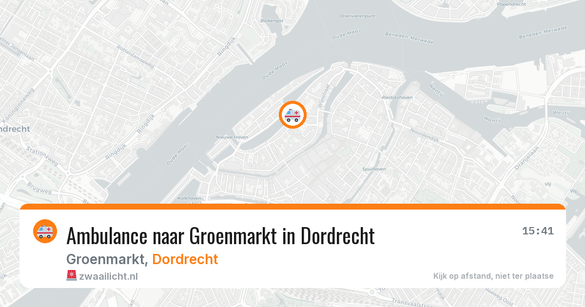 Ambulance naar Groenmarkt in Dordrecht — 27 apr 2026