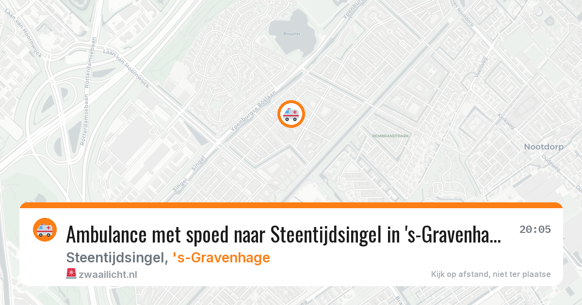 Ambulance met spoed naar Steentijdsingel in 's-Gravenhage — 4 aug 2026