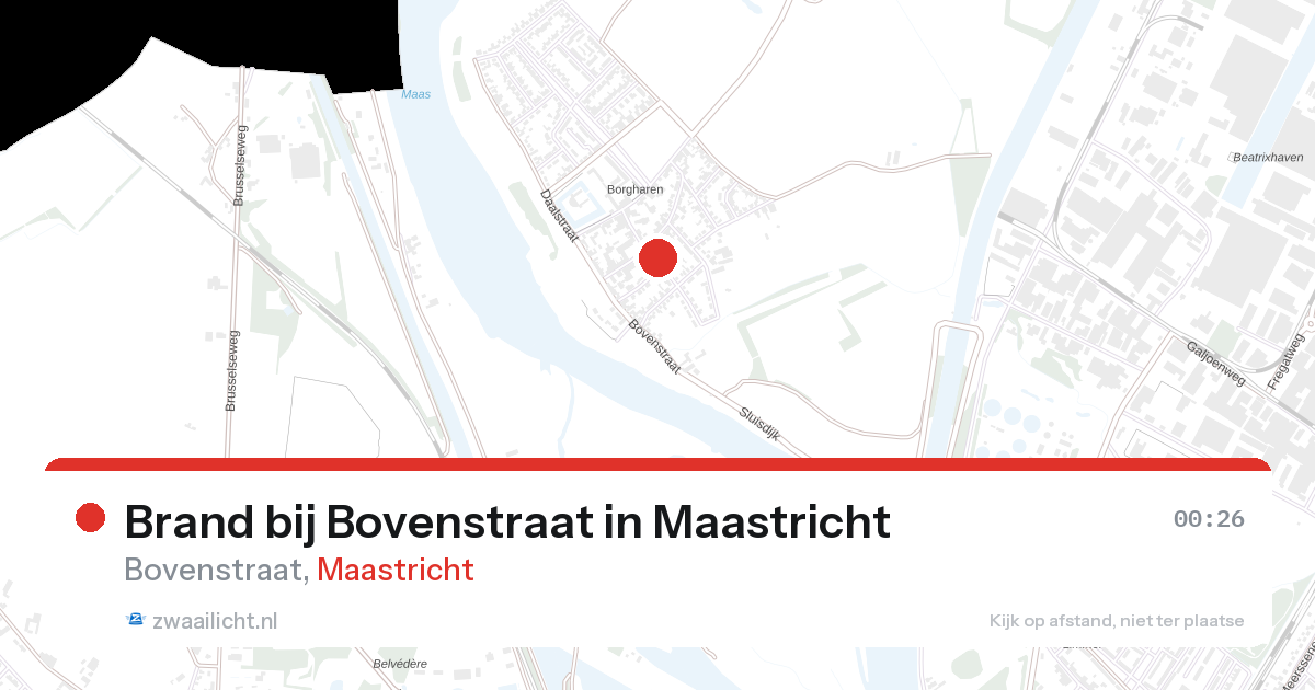 Brand bij Bovenstraat in Maastricht — 13 aug 2026