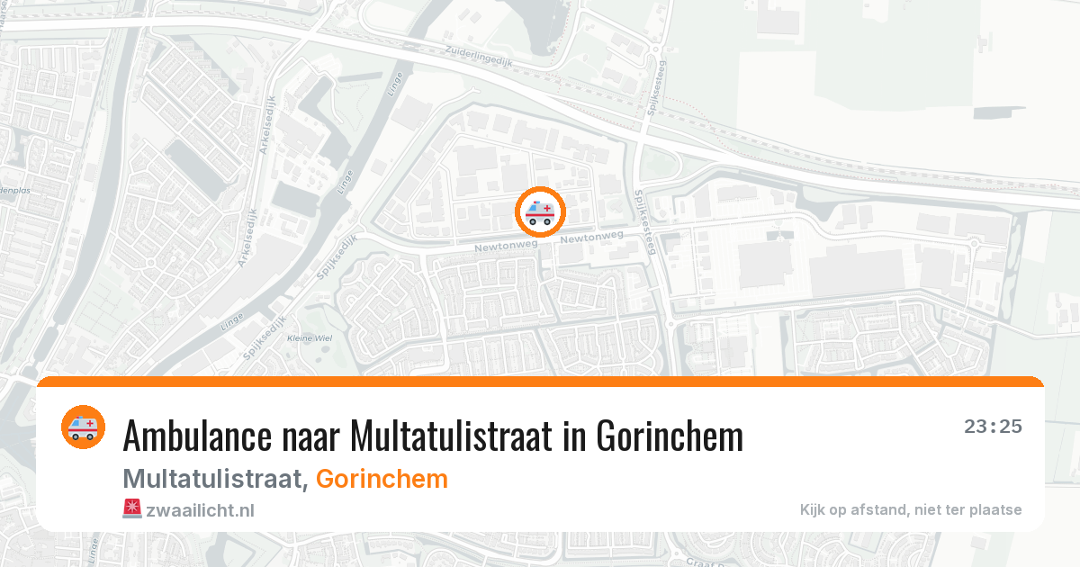 Ambulance naar Multatulistraat in Gorinchem — 9 jun 2026