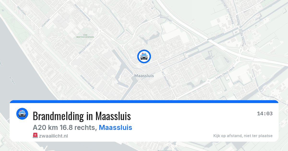 Brandmelding in Maassluis — 30 mrt 2026