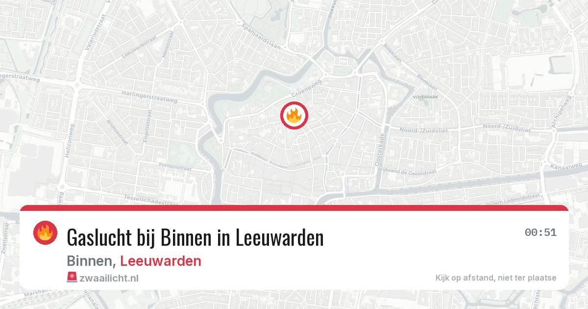 Gaslucht bij Binnen in Leeuwarden — 2 apr 2026