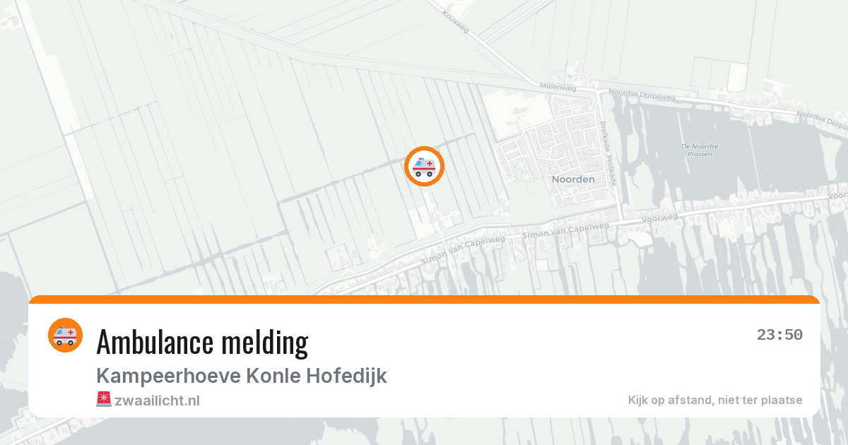 Ambulance melding — 20 jun 2026