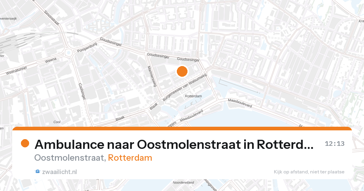 Ambulance naar Oostmolenstraat in Rotterdam — 27 aug 2026