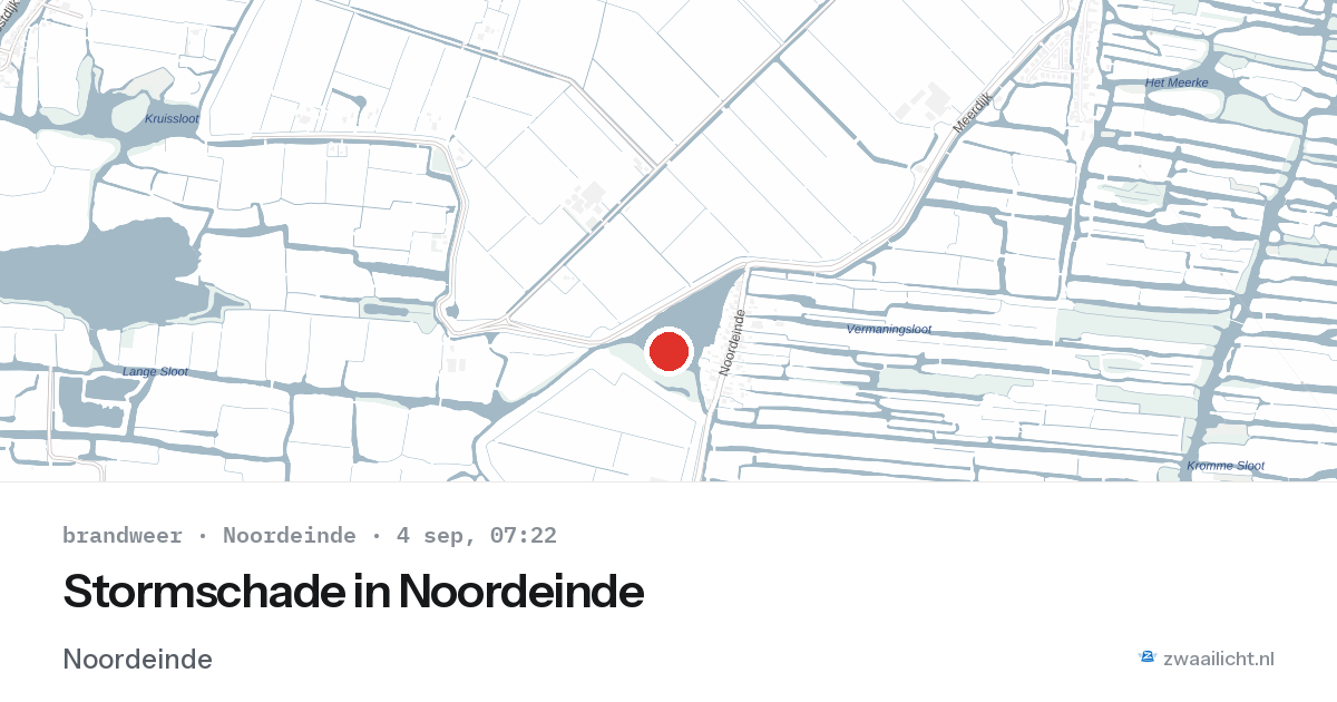 Stormschade in Noordeinde — 4 sep 2026
