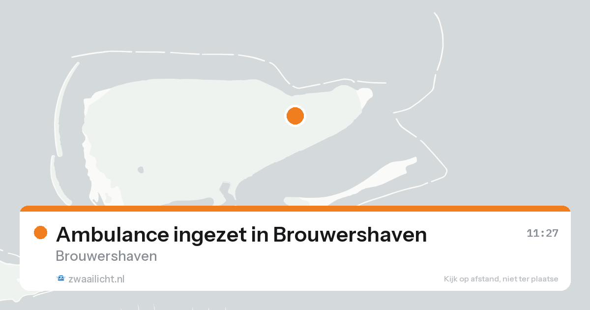 Ambulance ingezet in Brouwershaven — 15 aug 2026
