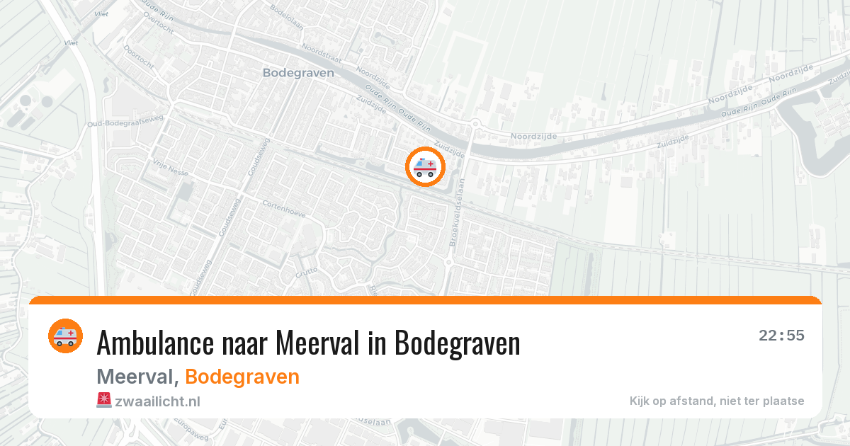 Ambulance naar Meerval in Bodegraven — 20 mei 2026