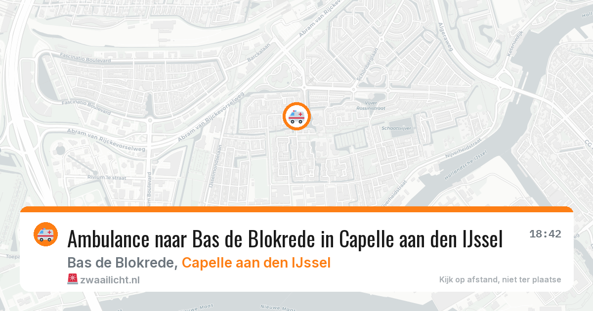 Ambulance naar Bas de Blokrede in Capelle aan den IJssel — 31 jul 2026