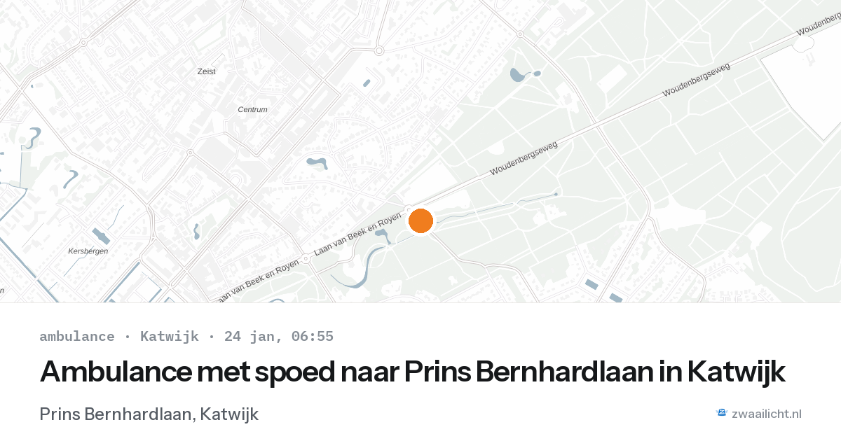 Ambulance met spoed naar Prins Bernhardlaan in Katwijk — 24 jan 2026