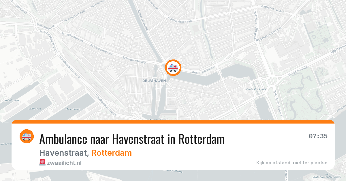 Ambulance naar Havenstraat in Rotterdam — 26 mrt 2026