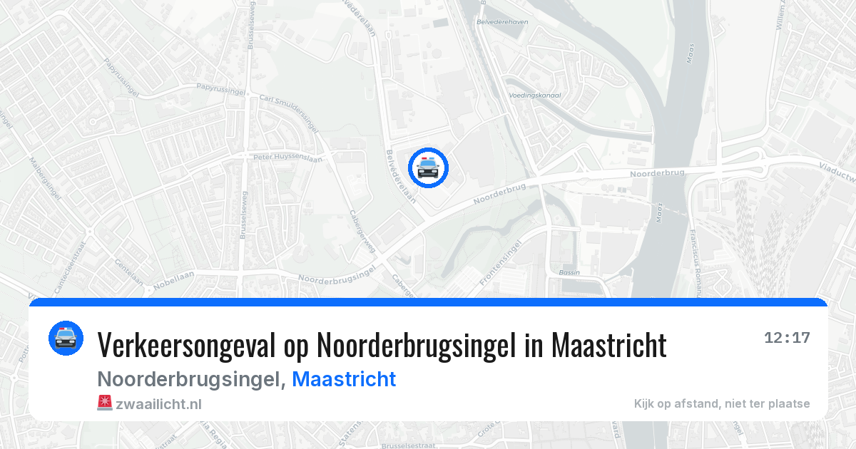 Verkeersongeval op Noorderbrugsingel in Maastricht — 15 apr 2026
