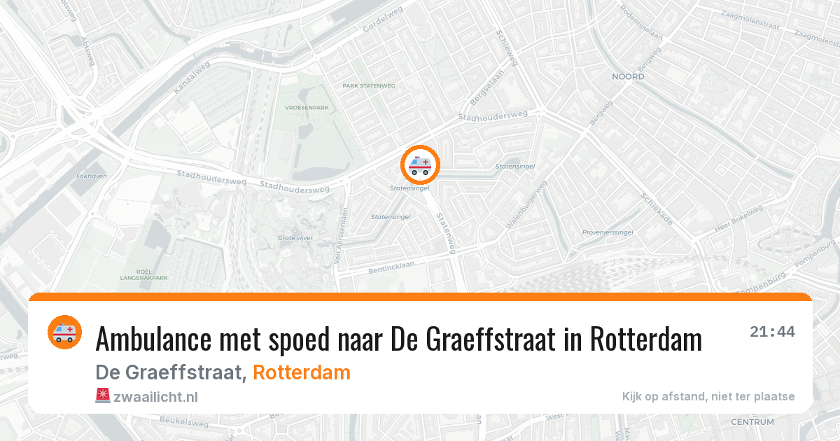 Ambulance met spoed naar De Graeffstraat in Rotterdam — 27 mei 2026