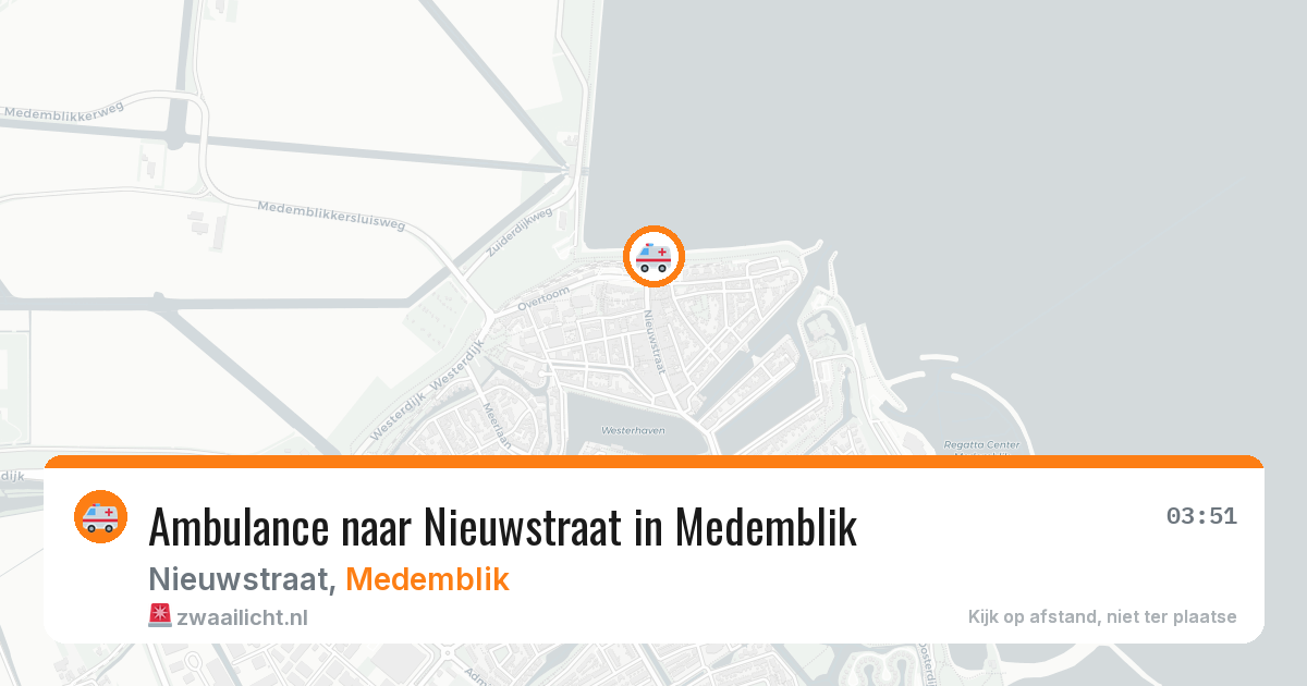 Ambulance naar Nieuwstraat in Medemblik — 31 mei 2026