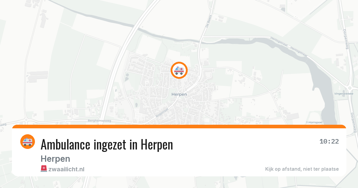Ambulance ingezet in Herpen — 7 mei 2026