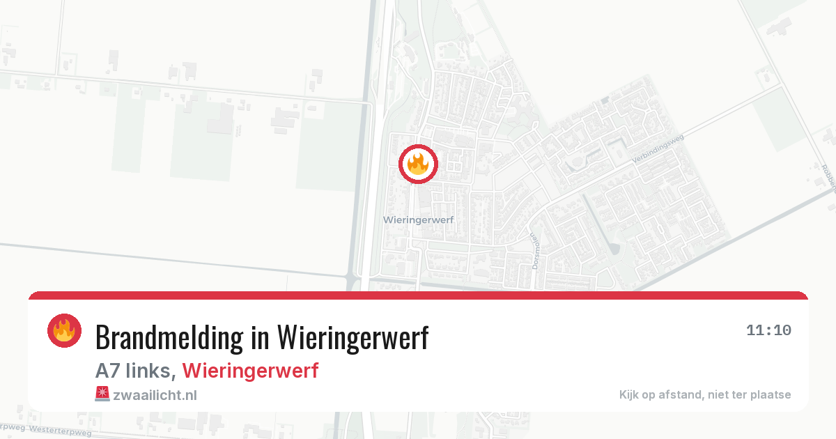 Brandmelding in Wieringerwerf — 23 jul 2026