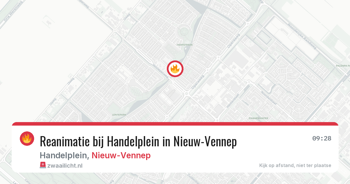 Reanimatie bij Handelplein in Nieuw-Vennep — 12 apr 2026