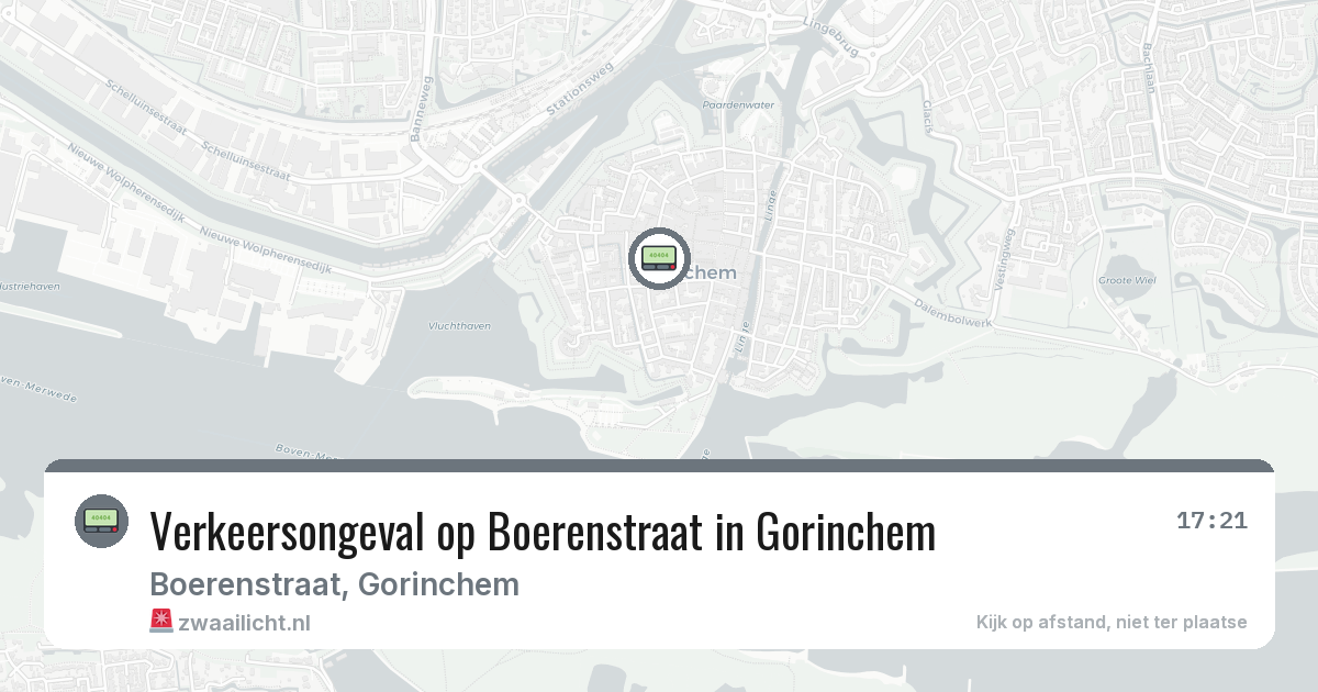 Verkeersongeval op Boerenstraat in Gorinchem — 17 feb 2026