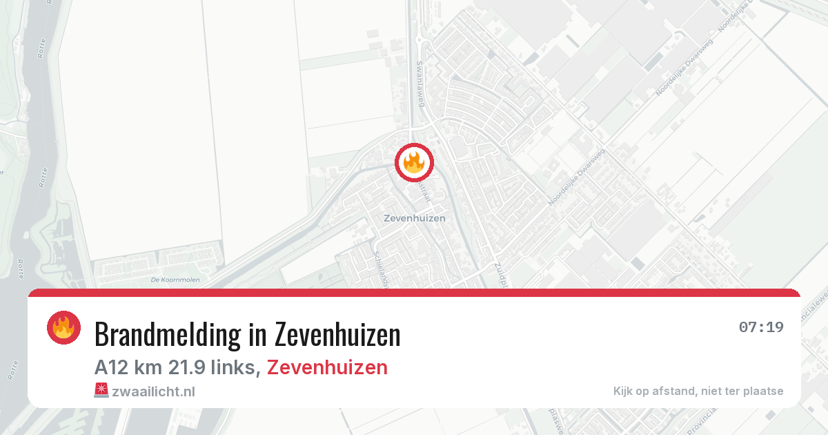 Brandmelding in Zevenhuizen — 3 jun 2026
