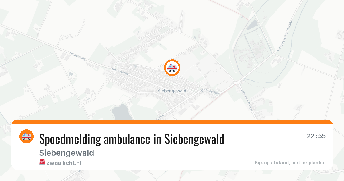 Spoedmelding ambulance in Siebengewald — 1 jun 2026