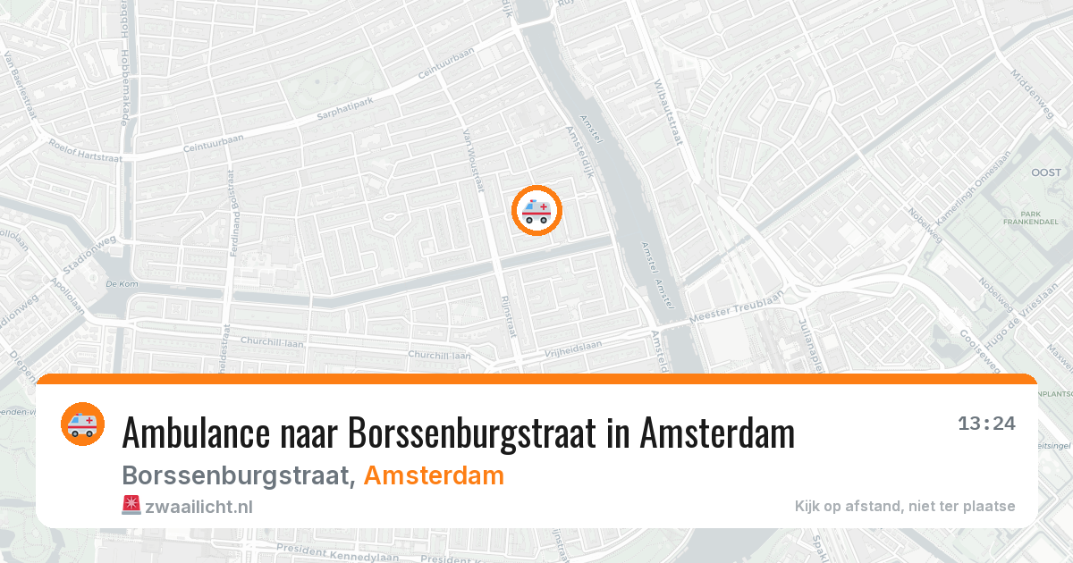 Ambulance naar Borssenburgstraat in Amsterdam — 29 apr 2026