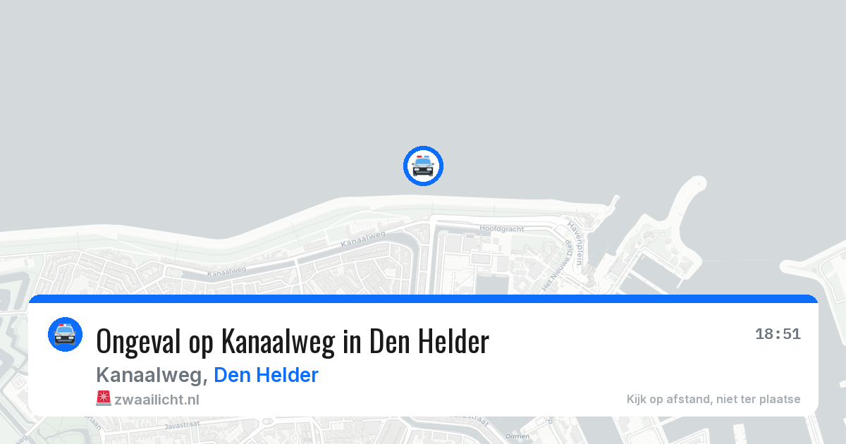 Ongeval op Kanaalweg in Den Helder — 26 jun 2026